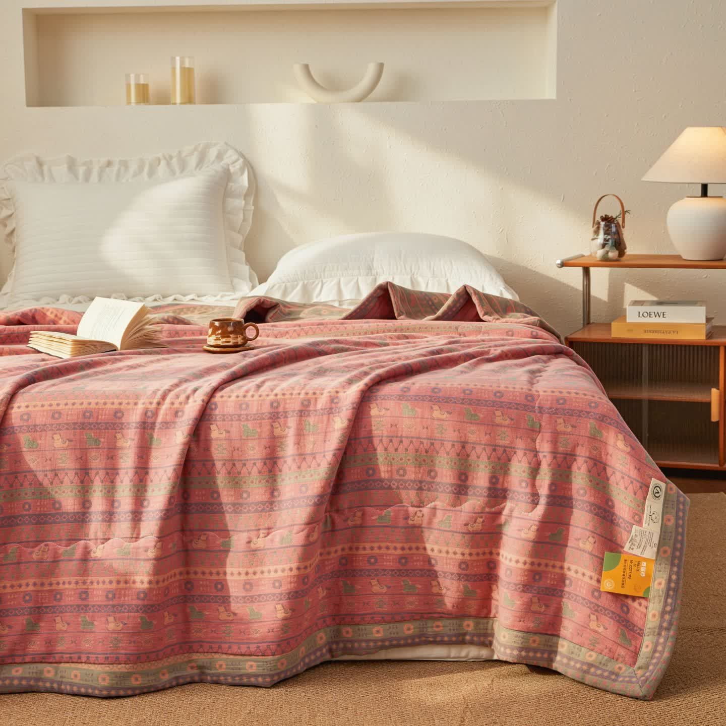Jacquard Double-layer Gauze Natural Cotton Quilt - image 3