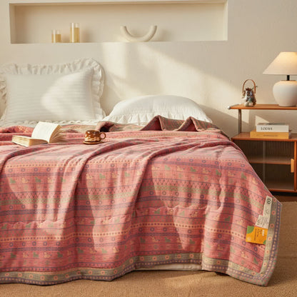 Jacquard Double-layer Gauze Natural Cotton Quilt - image 3