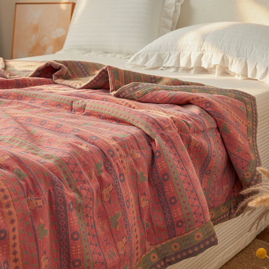 Jacquard Double-layer Gauze Natural Cotton Quilt - Queen - image 0