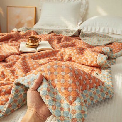 Yarn-Dyed Jacquard Muslin Reversible Quilt - image 3