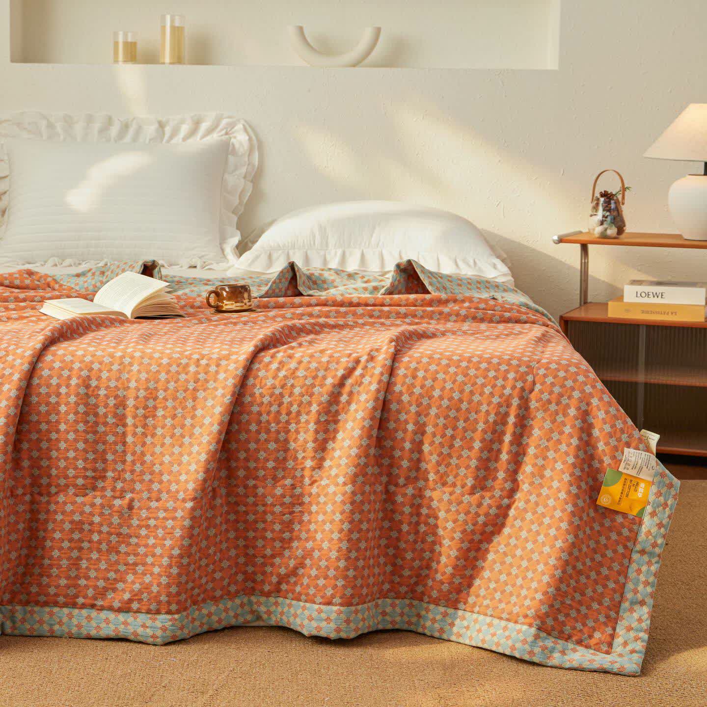 Yarn-Dyed Jacquard Muslin Reversible Quilt - image 2
