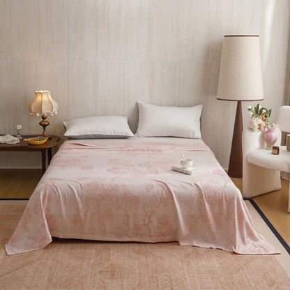 Multicolor Floral Vine Bamboo Fiber Quilt - Pink - Queen - image 8