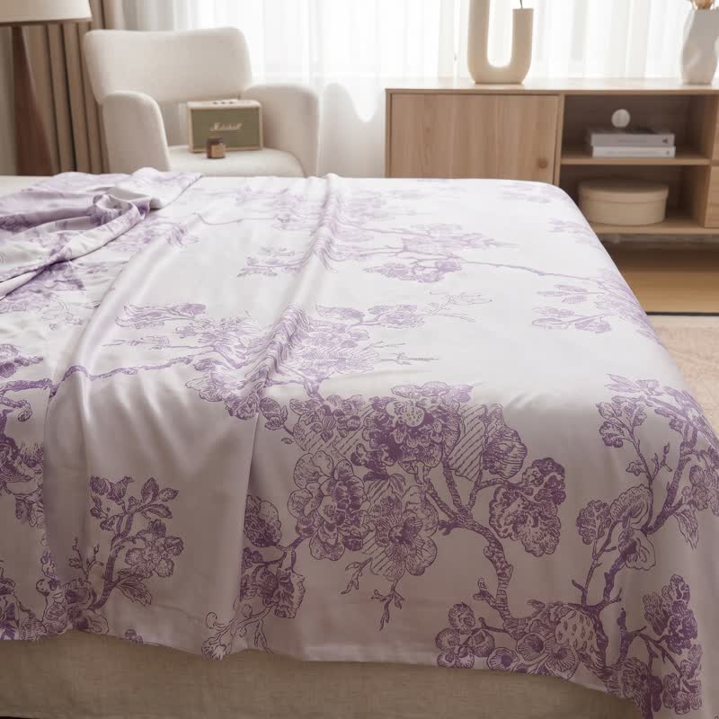 Multicolor Floral Vine Bamboo Fiber Quilt - image 3