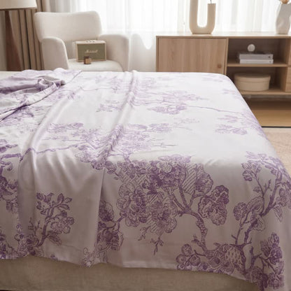 Multicolor Floral Vine Bamboo Fiber Quilt - image 3