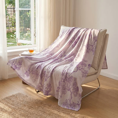 Multicolor Floral Vine Bamboo Fiber Quilt - image 2
