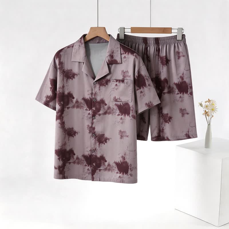 Unisex Mocha Tie Dye Loungewear Set - image 1