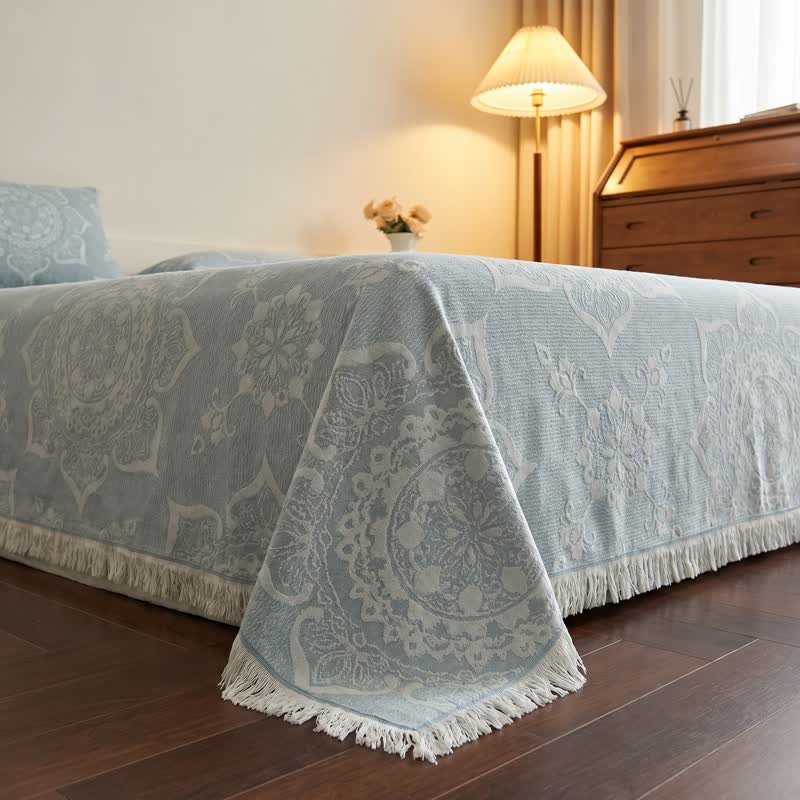 Multicolor Mandala Pattern Cotton Gauze Quilt - image 4