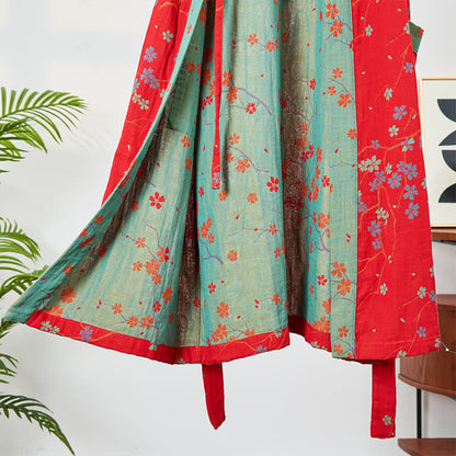 Kimono Style Short Sleeve Muslin Bathrobe - image 13