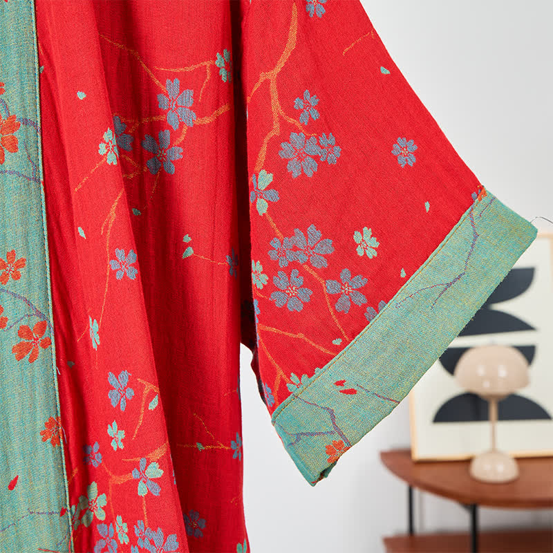 Kimono Style Short Sleeve Muslin Bathrobe - image 14