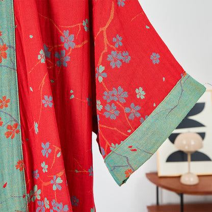 Kimono Style Short Sleeve Muslin Bathrobe - image 14
