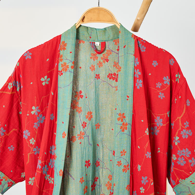 Kimono Style Short Sleeve Muslin Bathrobe - image 11
