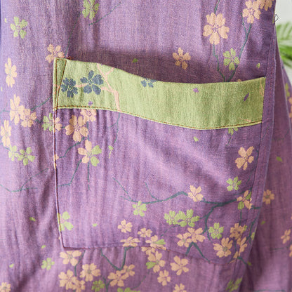 Kimono Style Short Sleeve Muslin Bathrobe - image 5