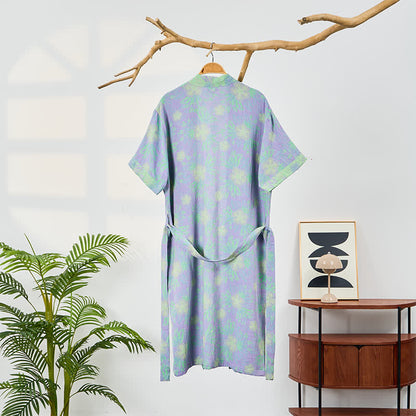 Refresh Floral Double-Gauze Kimono Bathrobe - image 1