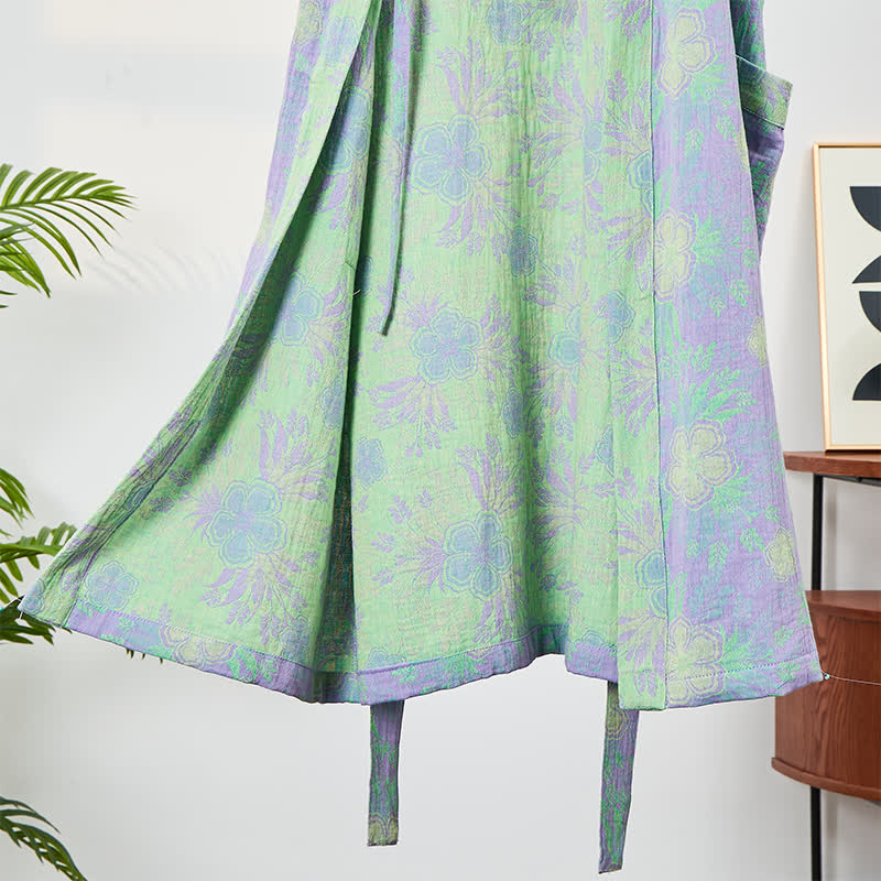 Refresh Floral Double-Gauze Kimono Bathrobe - image 2