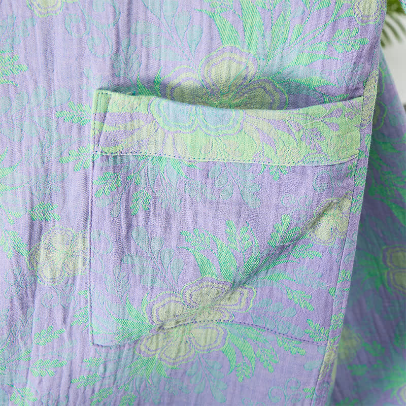 Refresh Floral Double-Gauze Kimono Bathrobe - image 6