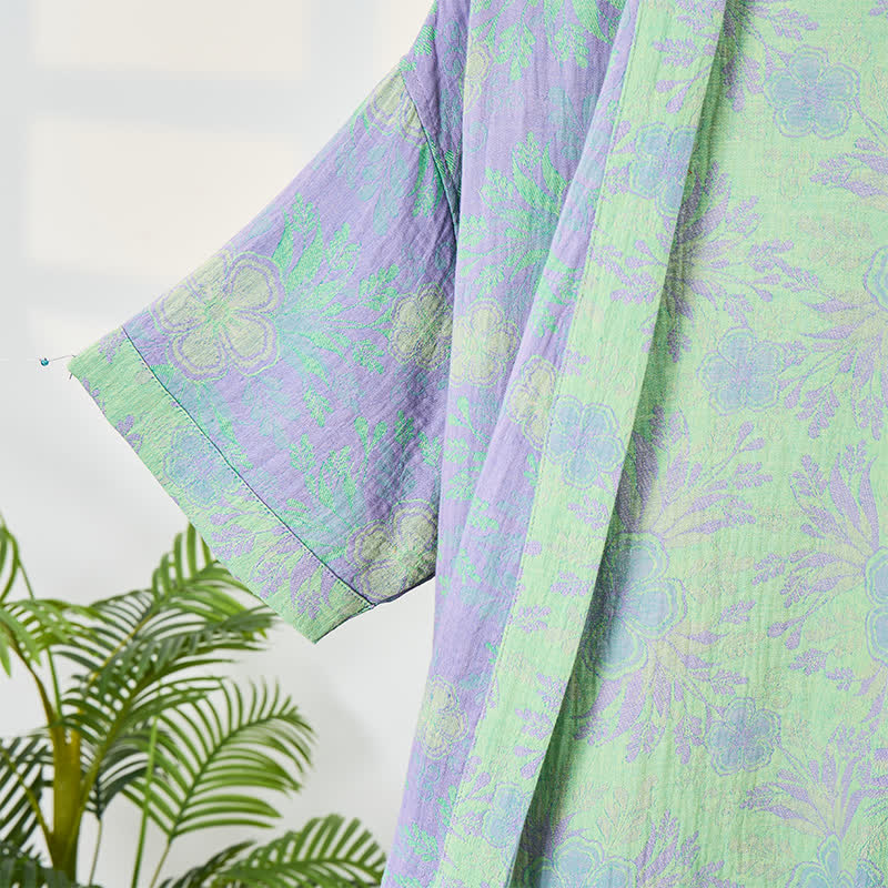 Refresh Floral Double-Gauze Kimono Bathrobe - image 3