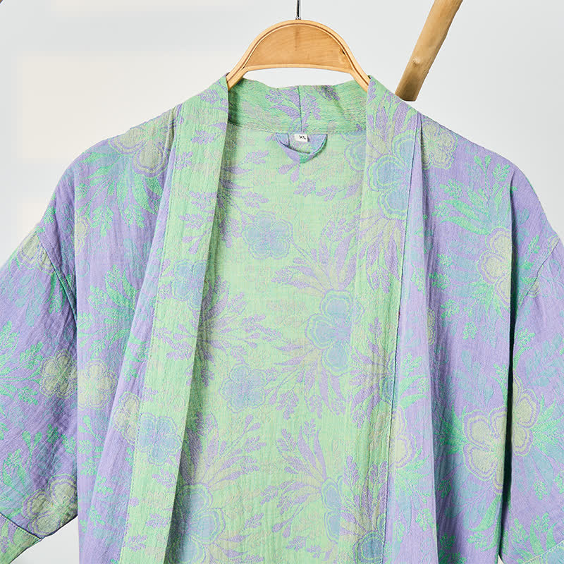 Refresh Floral Double-Gauze Kimono Bathrobe - image 4