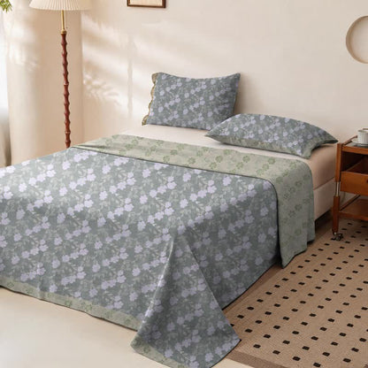 Elegant Floral Cotton Double Gauze Bedspread - image 7