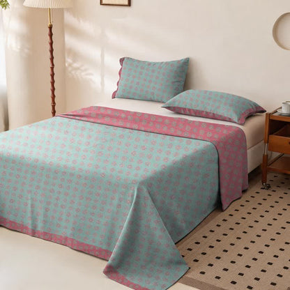 Vintage Pattern Cotton Double Gauze Bedspread - image 1