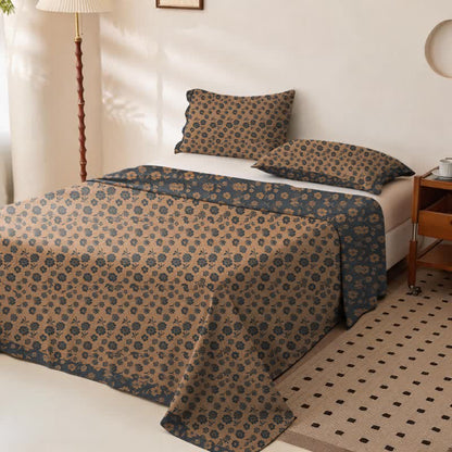 Dark Botanical Cotton Double Gauze Bedspread - image 1