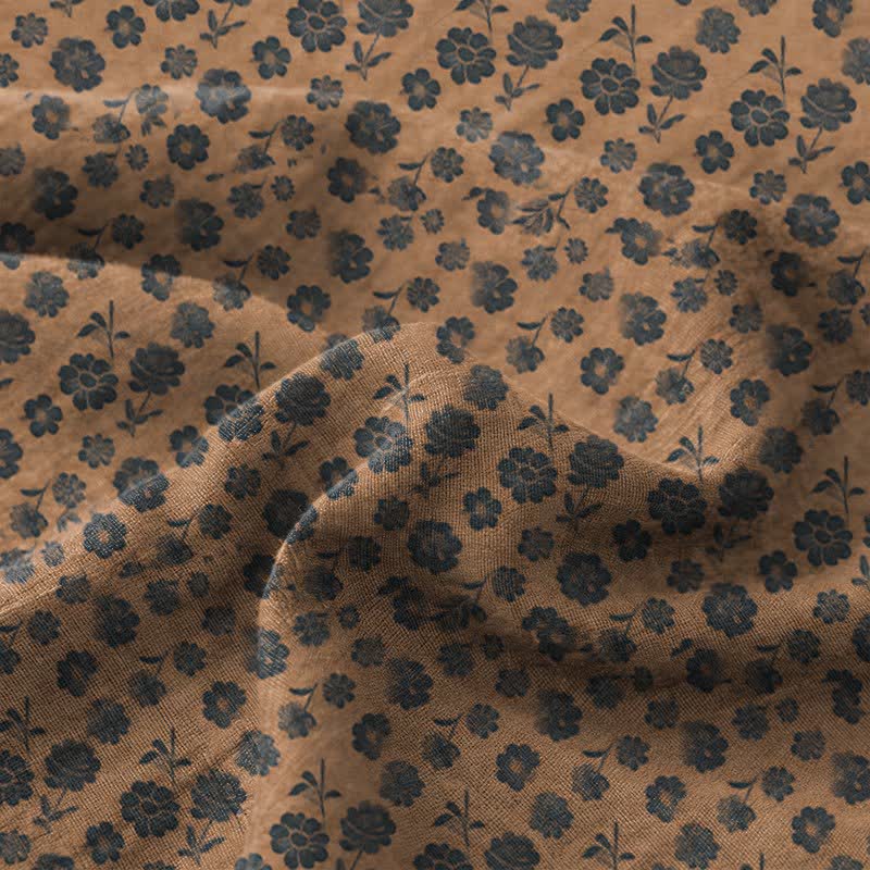 Dark Botanical Cotton Double Gauze Bedspread - image 2