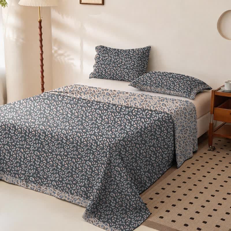 Leopard Print Cotton Double Gauze Bedspread - image 5