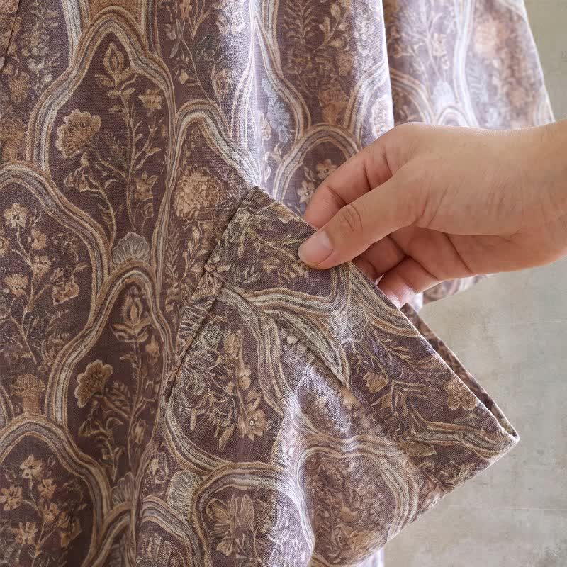 Boho Vintage Cotton Gauze Kimono Robe - image 7
