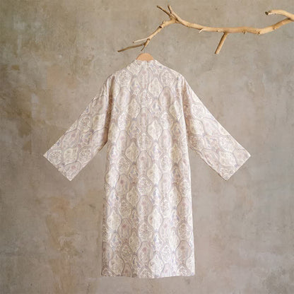 Boho Vintage Cotton Gauze Kimono Robe - image 10