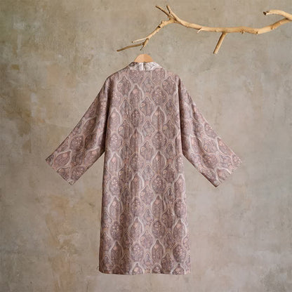 Boho Vintage Cotton Gauze Kimono Robe - image 3