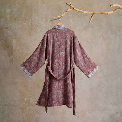 Vintage Botanical Cotton Double Gauze Robe - image 2