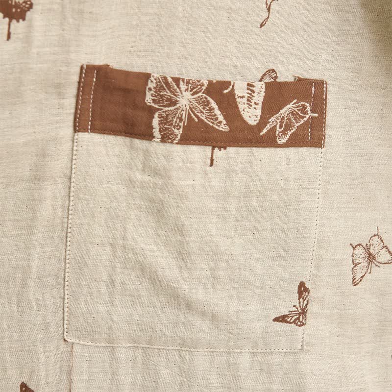 Elegant Butterfly Cotton Kimono Bathrobe - image 13