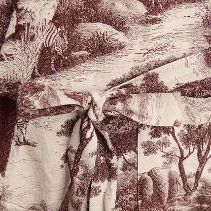 Toile Print Cotton Kimono Robe - image 14
