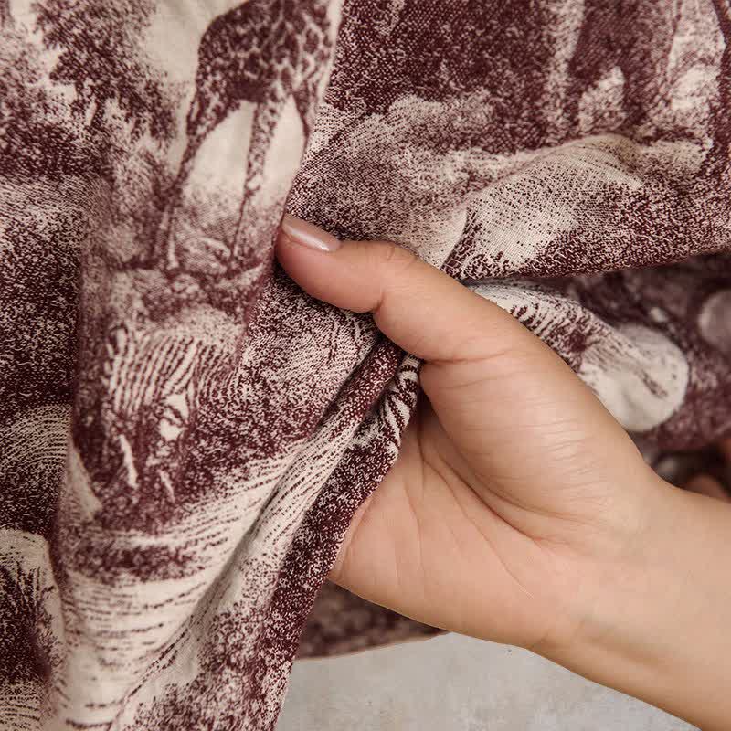 Toile Print Cotton Kimono Robe - image 16