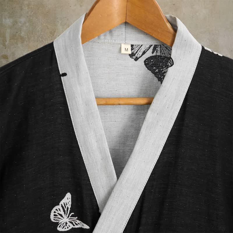 Butterfly Pure Cotton Kimono Robe - image 1