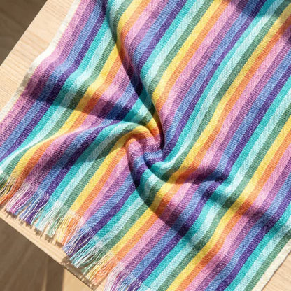 Rainbow Striped Breathable Cotton Towel - image 4