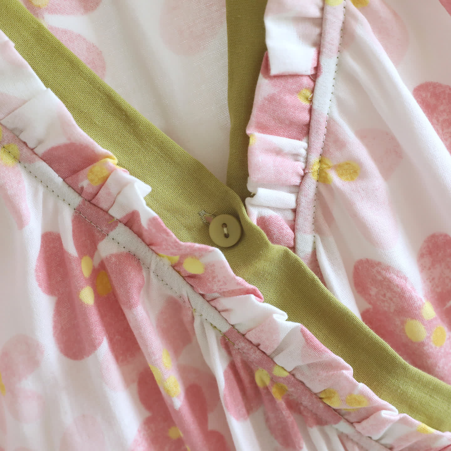 Sakura Floral Cotton Gauze Kimono Nightdress - image 5