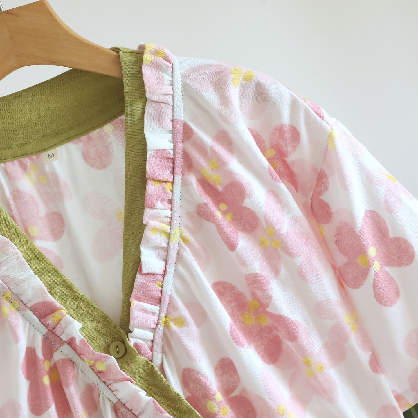 Sakura Floral Cotton Gauze Kimono Nightdress - image 7