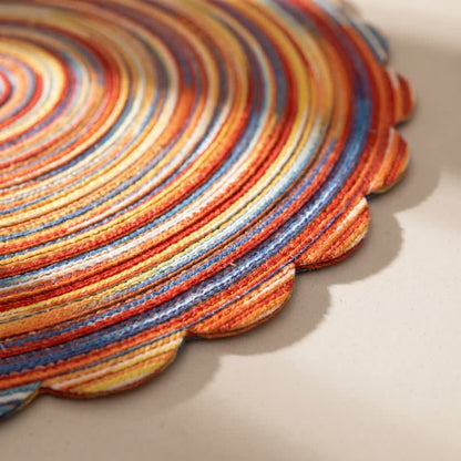 Nordic Retro Rainbow Woven Linen Placemats - image 5