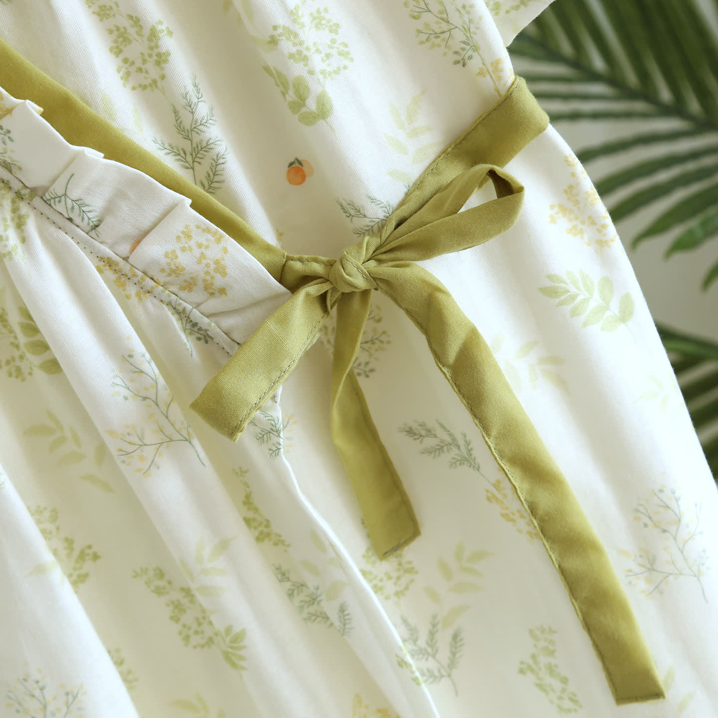 Forest Herbarium Cotton Gauze Yukata Dress - image 6
