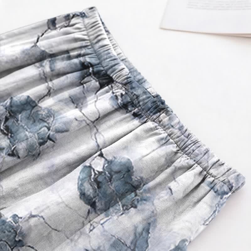 Unisex Style Ink Wash Pajama Set - image 5
