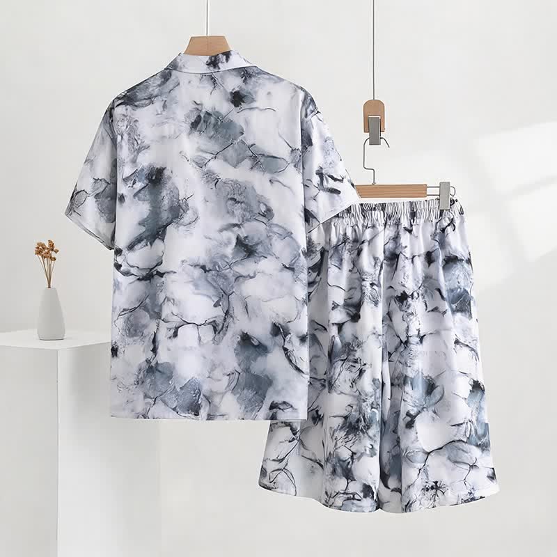 Unisex Style Ink Wash Pajama Set - image 1