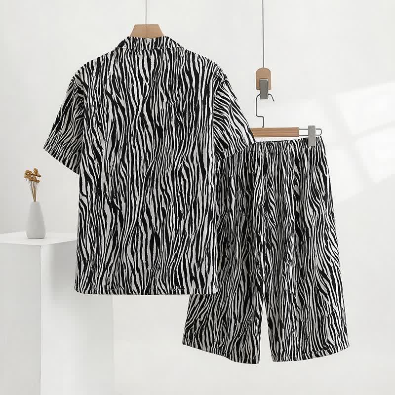 Unisex Zebra Print Modal Pajama Set - image 2