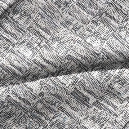 Gray Abstract Linear Cotton Pajama Set - image 6