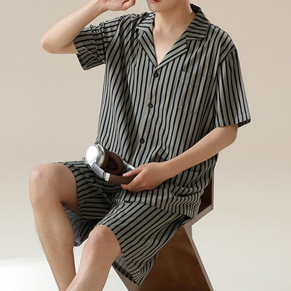 Unisex Striped Modal Pajama Set - image 1