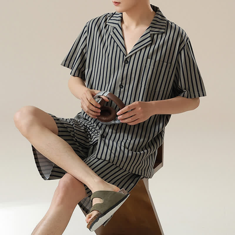 Unisex Striped Modal Pajama Set - image 2