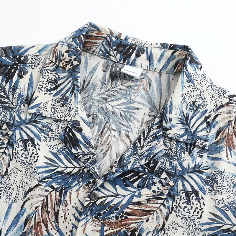 Tropical Leaf Print Loungewear Set - image 5