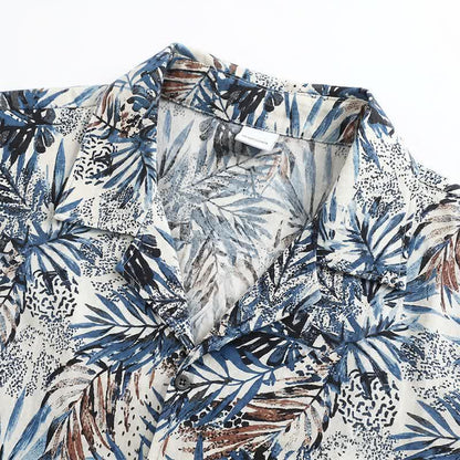 Tropical Leaf Print Loungewear Set - image 5