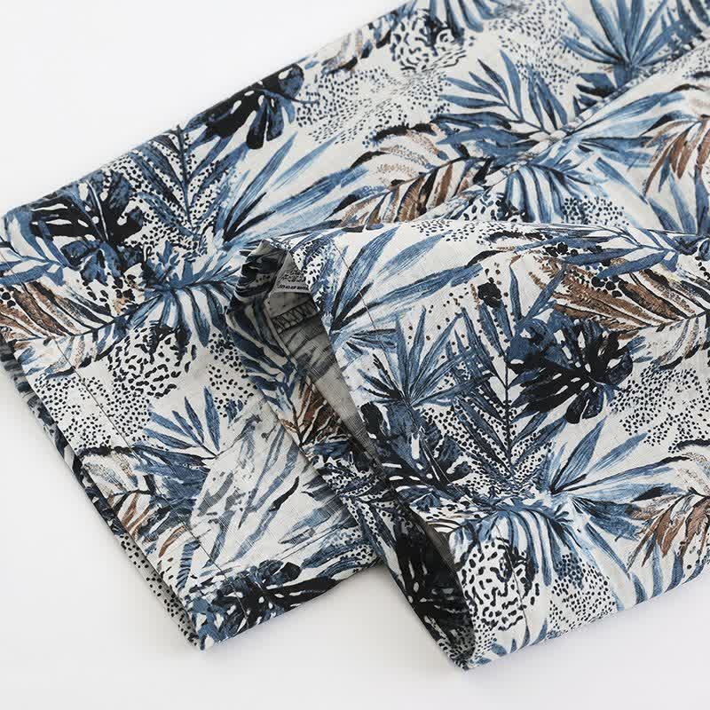 Tropical Leaf Print Loungewear Set - image 7