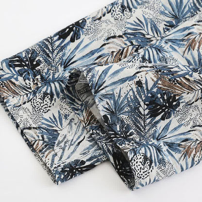 Tropical Leaf Print Loungewear Set - image 7