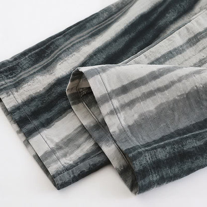 Unisex Ink Stripe Mandarin Collar Pajamas - image 5